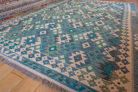 Hand-Made Mazar Kilim From Afghanistan