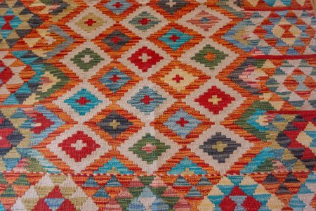 Hand-Made Mazar Kilim From Afghanistan