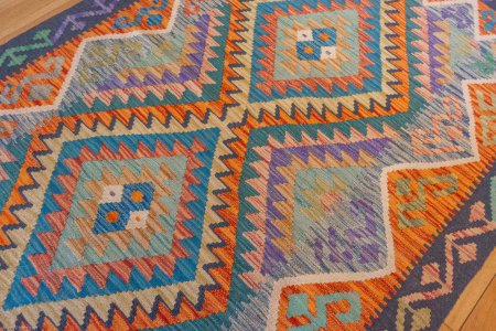 Hand-Made Mazar Kilim From Afghanistan