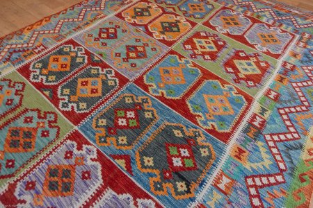 Hand-Made Mazar Kilim From Afghanistan