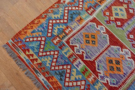 Hand-Made Mazar Kilim From Afghanistan