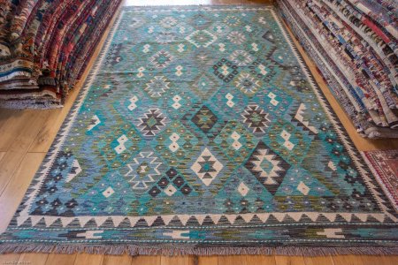 Hand-Made Mazar Kilim From Afghanistan