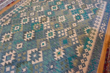 Hand-Made Mazar Kilim From Afghanistan