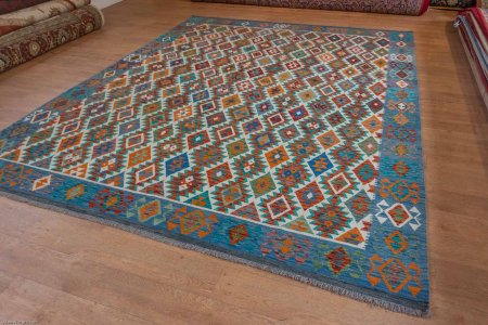 Hand-Made Mazar Kilim From Afghanistan