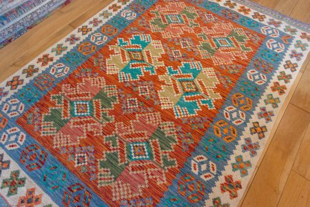 Hand-Made Mazar Kilim From Afghanistan