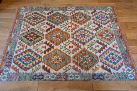 Hand-Made Mazar Kilim From Afghanistan