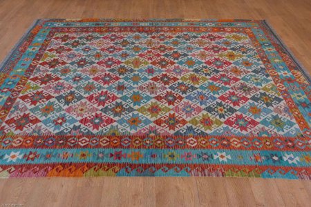 Hand-Made Mazar Kilim From Afghanistan