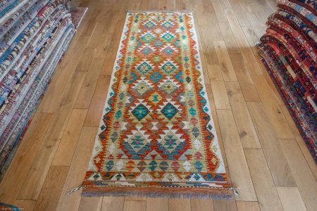 Hand-Made Mazar Kilim From Afghanistan