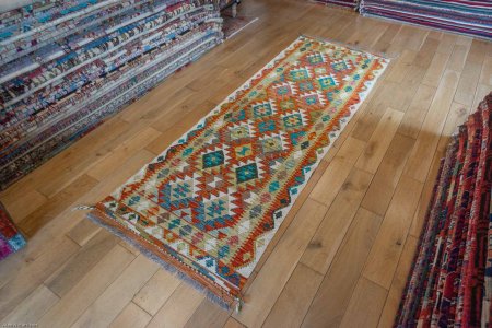 Hand-Made Mazar Kilim From Afghanistan