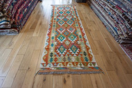 Hand-Made Mazar Kilim From Afghanistan