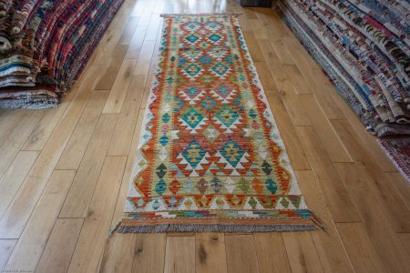 Hand-Made Mazar Kilim From Afghanistan