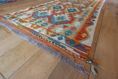 Hand-Made Mazar Kilim From Afghanistan