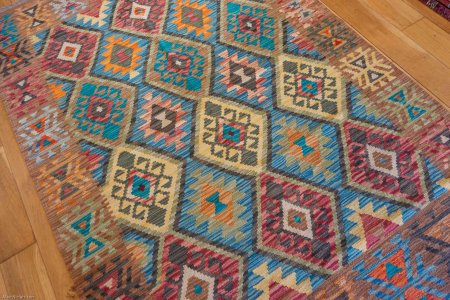 Hand-Made Mazar Kilim From Afghanistan