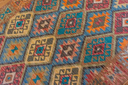 Hand-Made Mazar Kilim From Afghanistan