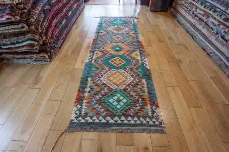 Hand-Made Mazar Kilim From Afghanistan