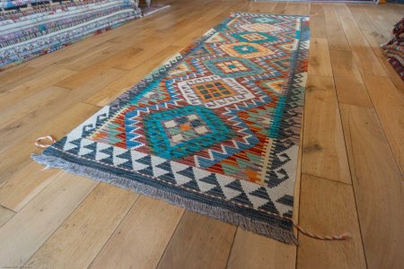 Hand-Made Mazar Kilim From Afghanistan