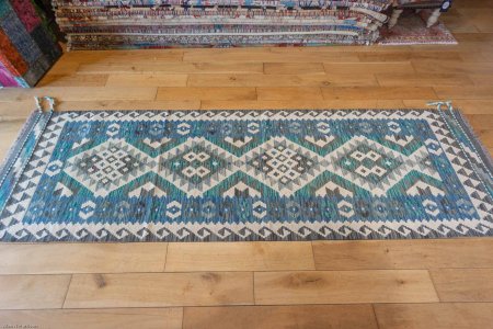 Hand-Made Mazar Kilim From Afghanistan