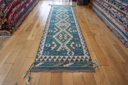 Hand-Made Mazar Kilim From Afghanistan