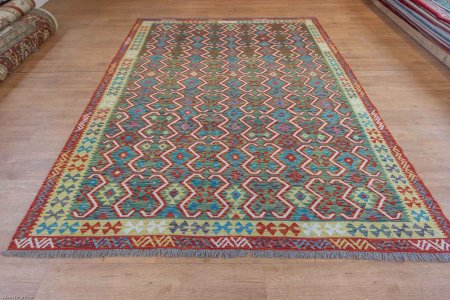 Hand-Made Mazar Kilim From Afghanistan