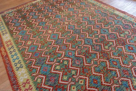 Hand-Made Mazar Kilim From Afghanistan