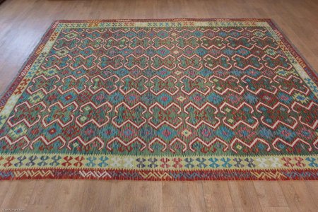Hand-Made Mazar Kilim From Afghanistan