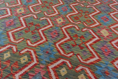Hand-Made Mazar Kilim From Afghanistan