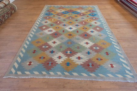 Hand-Made Mazar Kilim From Afghanistan