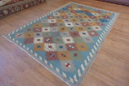 Hand-Made Mazar Kilim From Afghanistan