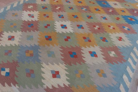 Hand-Made Mazar Kilim From Afghanistan