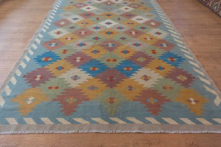 Hand-Made Mazar Kilim From Afghanistan