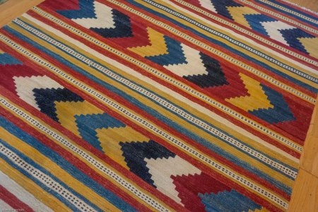 Hand-Made Mazar Kilim From Afghanistan