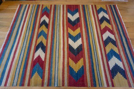 Hand-Made Mazar Kilim From Afghanistan