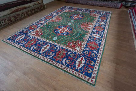 Hand-Knotted Aryana Ziegler Rug From Afghanistan