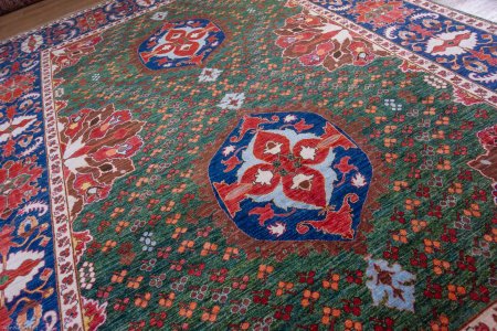 Hand-Knotted Aryana Ziegler Rug From Afghanistan