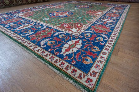 Hand-Knotted Aryana Ziegler Rug From Afghanistan