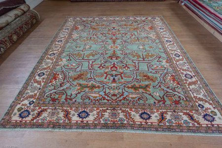 Hand-Knotted Sultanabad Rug From Afghanistan