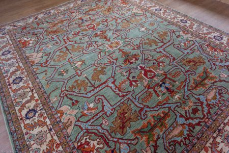 Hand-Knotted Sultanabad Rug From Afghanistan