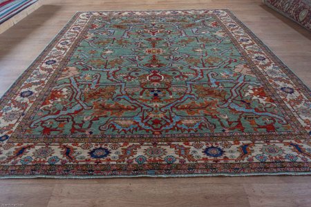 Hand-Knotted Sultanabad Rug From Afghanistan