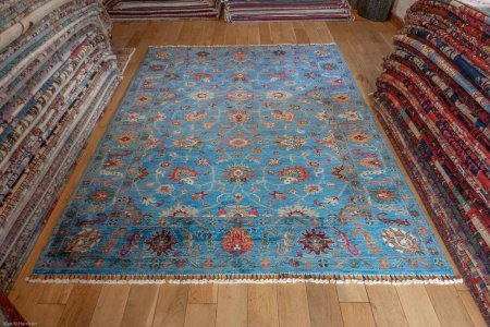 Hand-Knotted Sultanabad Rug From Afghanistan