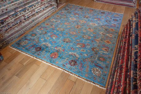 Hand-Knotted Sultanabad Rug From Afghanistan