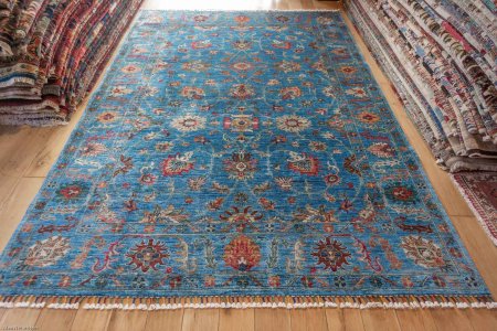 Hand-Knotted Sultanabad Rug From Afghanistan