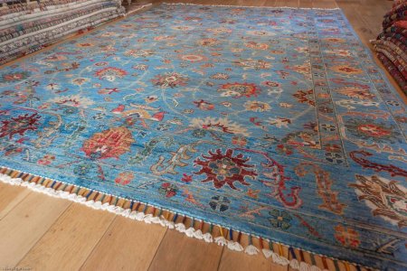 Hand-Knotted Sultanabad Rug From Afghanistan