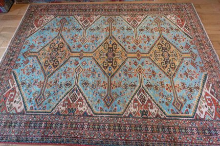 Hand-Knotted Afghan Yalameh Rug From Afghanistan