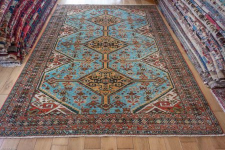 Hand-Knotted Afghan Yalameh Rug From Afghanistan