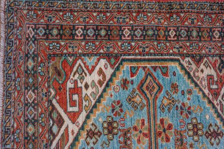 Hand-Knotted Afghan Yalameh Rug From Afghanistan