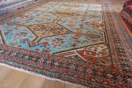 Hand-Knotted Afghan Yalameh Rug From Afghanistan