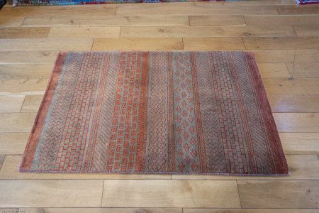 Hand-Knotted Khyber Rug From India