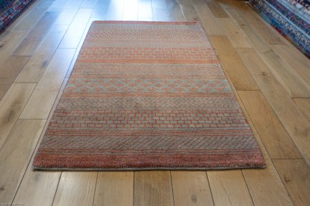 Hand-Knotted Khyber Rug From India