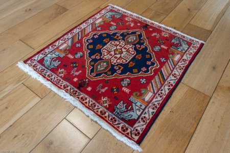 Hand-Knotted Kashkouli Rug From Iran (Persian)