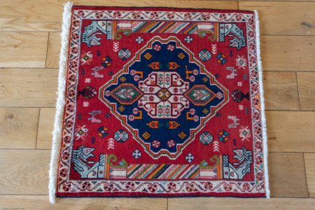 Hand-Knotted Kashkouli Rug From Iran (Persian)